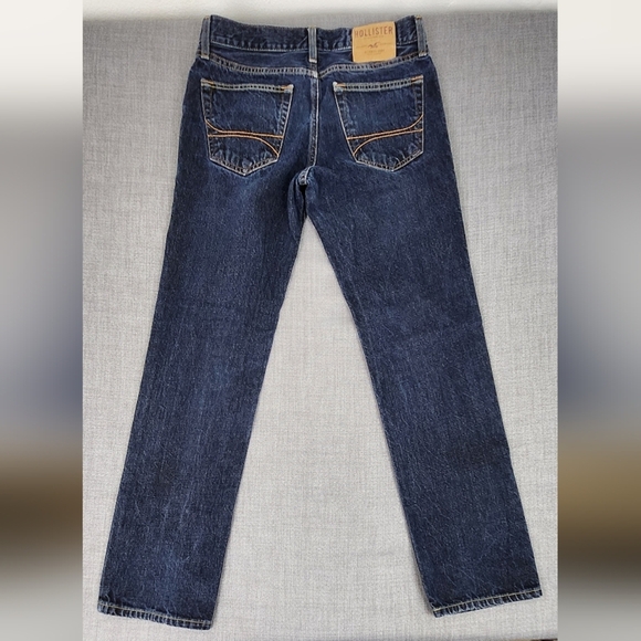Hollister 100% Cotton Dark Wash Slim Straight Denim Jeans. 30 × 30 - Picture 5 of 7